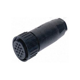 Hirschmann 17 Way Cable Mount Plug Connector, Socket Contacts, Screw Coupling, MIL-DTL-5015