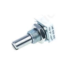 Linear Cermet Potentiometer with a 6.35 mm Dia. Shaft, 1k Ω, ±10%, 1W, ±150ppm/°C