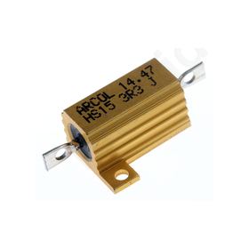 HS15 Series Aluminium Housed Axial Panel Mount Resistor, 3.3O ±5% 15W