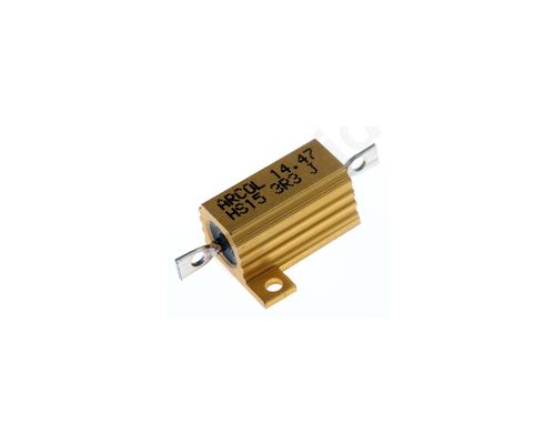 HS15 Series Aluminium Housed Axial Panel Mount Resistor, 3.3O ±5% 15W