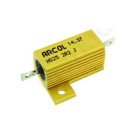 HS25 Series Aluminium Housed Axial Panel Mount Resistor, 2.2Ω ±5% 25W