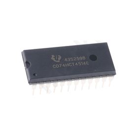 CD74HCT4514E, Decoder, Demultiplexer, 1-of-16, Non-Inverting, 4.5  5.5 V, 24-Pin
