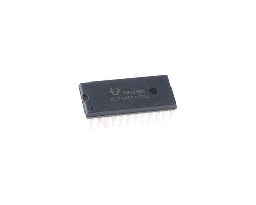 CD74HCT4514E, Decoder, Demultiplexer, 1-of-16, Non-Inverting, 4.5  5.5 V, 24-Pin