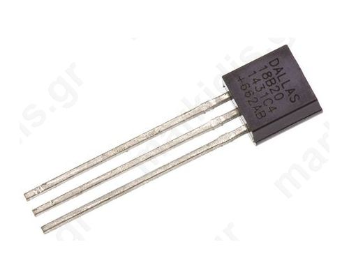 DS18B20+ Temperature Sensor 3-Pin TO-92, -55 > +125 °C