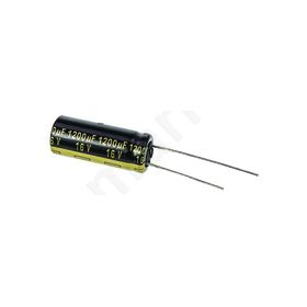 1200μ F 16 V dc Aluminium Electrolytic Capacitor, FM Radial Series 5000h 10 Dia. x 25mm