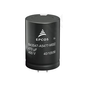 820μ F 400 V dc Aluminium Electrolytic Capacitor B43544, B43544 Series >175000h 35 (Dia.) x 55mm