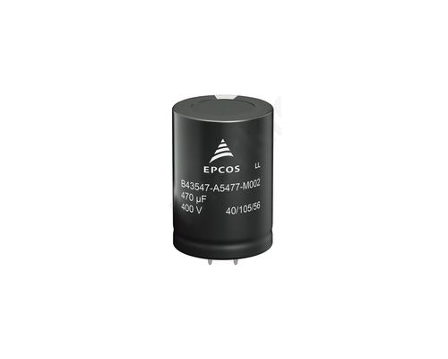 820μ F 400 V dc Aluminium Electrolytic Capacitor B43544, B43544 Series >175000h 35 (Dia.) x 55mm