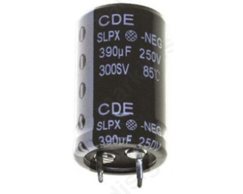 2200μ F 100 V dc Aluminium Electrolytic Capacitor C7, SLPX Series 3000h 25 (Dia.) x 40mm