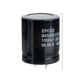 220΅F 400 V dc Aluminium Electrolytic Capacitor B43305, B43305 Series >100000h 25 (Dia.) x 30mm