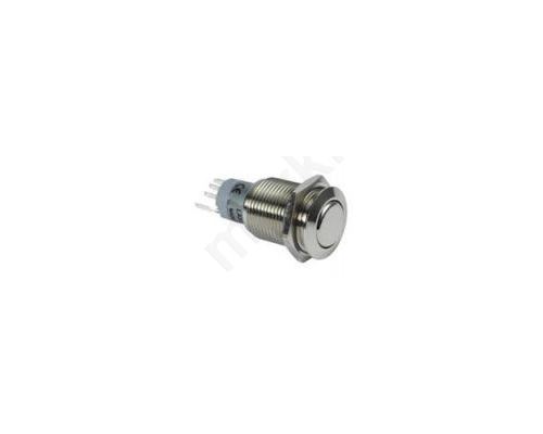 ROUND METAL PUSH BUTTON DPDT 2NO 2NC