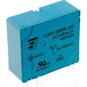 Relay electromagnetic SPDT Ucoil 12VDC 5A/250VAC 5A/24VDC 5A