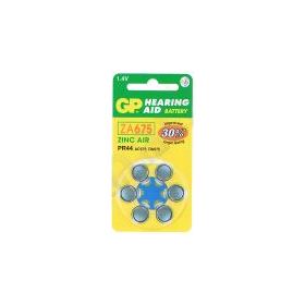 HEARING AIDS BATTERIES  ZA675 GP 6PCS