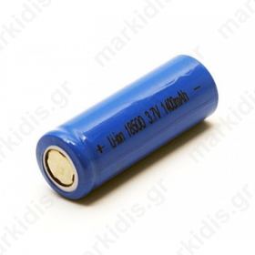 Rechargeable battery: Li-Ion; 18500; 3.7V; 1400mAh; 18.1x49.3mm