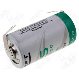 Battery: lithium; 3.6V; C; soldering lugs; 26x50mm; 7700mAh