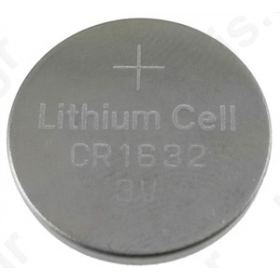 Battery: lithium; 3V; CR1632; 16x3.2mm; 120mAh