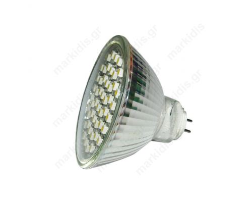 ΛΑΜΠΑ LED MR16 60 SMD 12V 3WATT GREEN