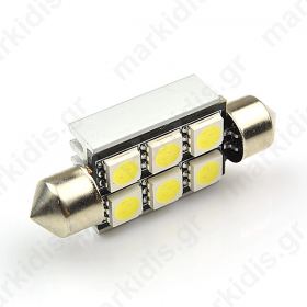 ΛΑΜΠΑΚΙ ΑΥΤΟΚΙΝΗΤΟΥ BGA-T10 FESTOON CAN 6SMD WHITE