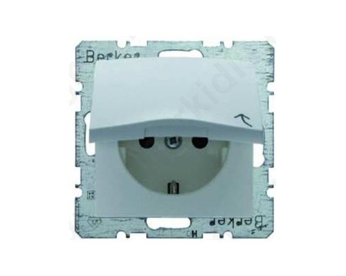 PLUG WITH CAP BERKER S.1 WHITE