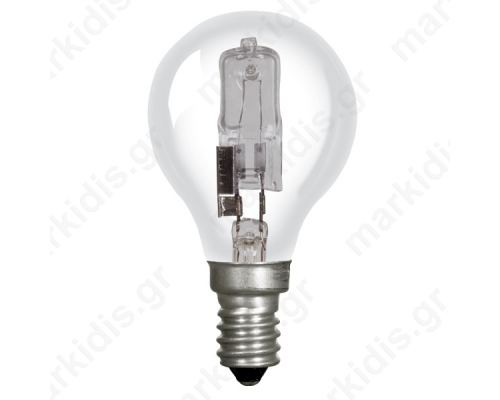 LAMP HALOGEN ECO GLOBE 42W E14 G45 CLEAR 2000H