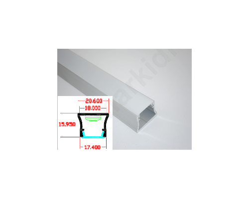 Προφίλ Αλουμινίου LED Ταινίας PD1 Λευκό