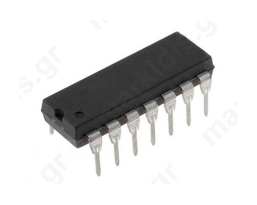 Driver; MOSFET; 2.5A; 520V; 1.6W; Outputs:2; DIP14