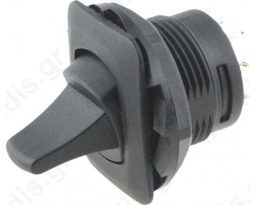 TSR-02C Switch: toggle; 2-position; DPDT; ON-ON; 6A/250VAC; -25?70°C; 50m omh