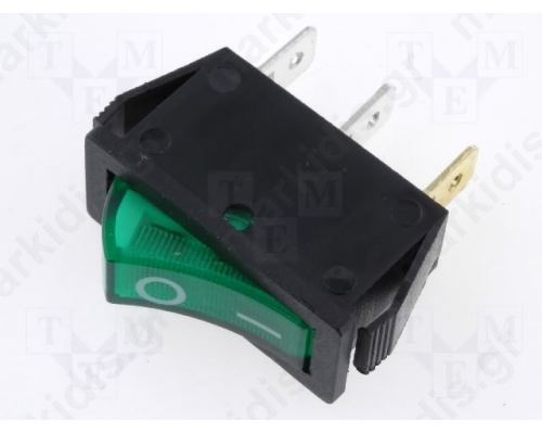 ΔΙΑΚΟΠΤΗΣ ROCKER 0N-OFF 15A/250V ΦΩΤΙΖ.