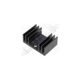 Heatsink Extruded TO220 Black L:20mm W:29mm H:11.5mm 15K/W