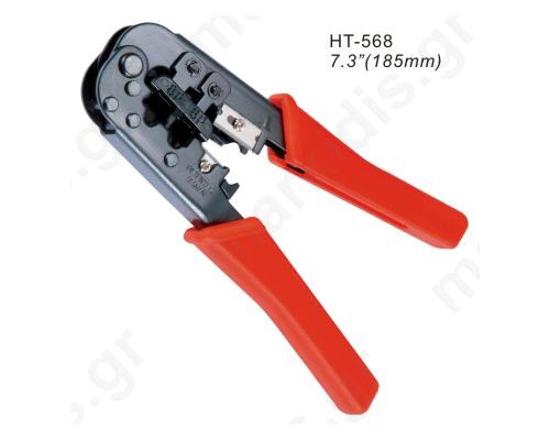 Tool for RJ plug crimping