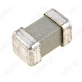 Fuse time-lag ceramic 500mA 250V 8x4,5x4,5mm SMD brass