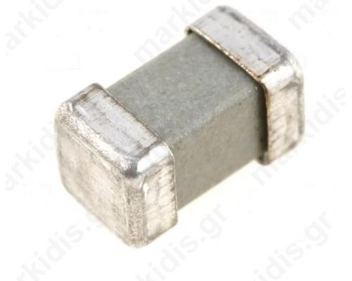 Fuse time-lag ceramic 500mA 250V 8x4,5x4,5mm SMD brass