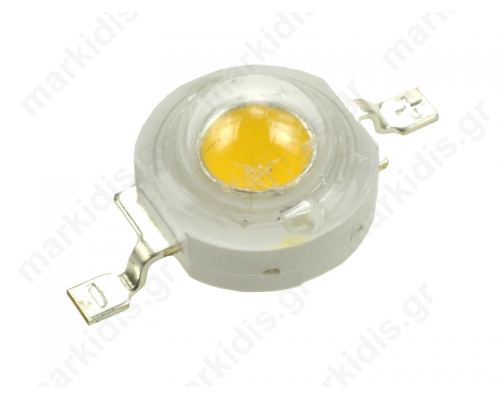 OSW4XZE1E1E Power LED; EMITER; P:1W; 6500(typ)K; white cold; 100(typ)lm; 140°