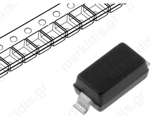 MMSZ4678T1G, Diode: Zener; 0.5W; 1.8V; SMD; tape