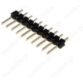 ΑΚΙΔΟΣΕΙΡΑ male PIN10 straight 2.54mm THT