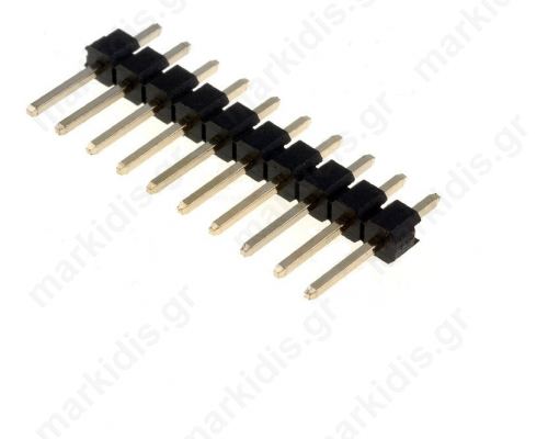 Pin header pin strips male PIN10 straight 2.54mm THT