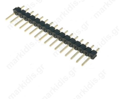 ZL201-16G Pin header; pin strips; male; PIN:16; straight; 2.54mm; THT; 1x16