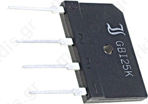 Single-phase Bridge Rectifier Urmax 1kV If 20A Ifsm 220A GBI20M