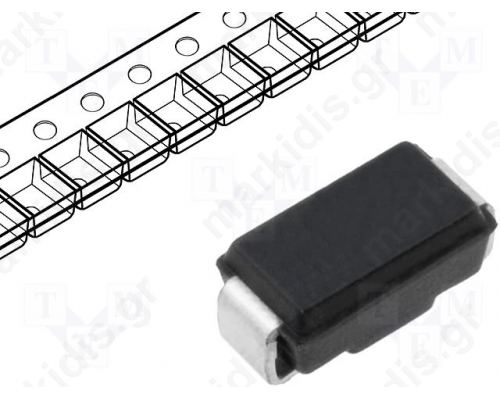 Diode: rectifying; 200V; 2A; DO214