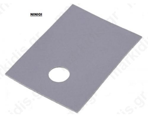 Thermally conductive pad: silicone; TO220; 0.4K/W; L:18mm; W:13mm