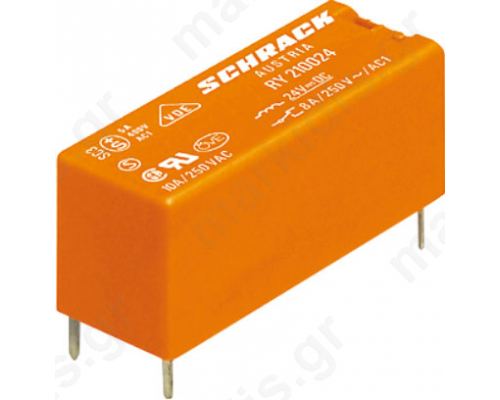 Relay electromagnetic SPDT Ucoil 12VDC 8A/250VAC 8A/30VDC