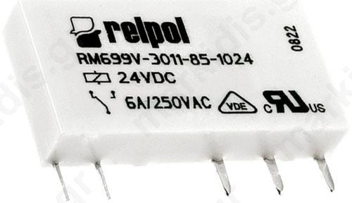 Ρελέ Ηλεκτρομαγνητικό 24VDC 6A/250VAC