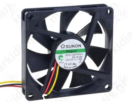 Fan: DC; 12VDC; 70x70x15mm; 45.9m3/h; 31.5dBA; Vapo; 1.9W; 4.5χ13.8V