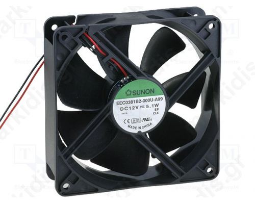 Ανεμιστήρας 12VDC 120X120X38mm 5,1W ΡΟΥΛΕΜΑΝ