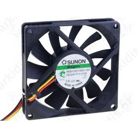 Fan: DC; 24VDC; 80x80x15mm; 62.86m3/h; 34.7dBA; Vapo; 2.21W; 8-27.6V