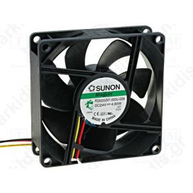 Fan DC axial 24VDC 80x80x25mm 101.94m3/h 46.5dBA Vapo 24AWG