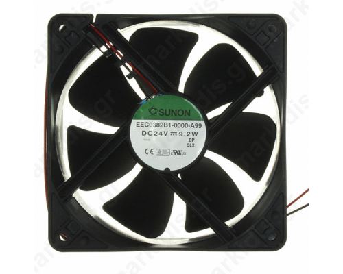 Fan DC 24VDC 120x120x25mm 183.8m3/h 44.5dBA ball /5,3W