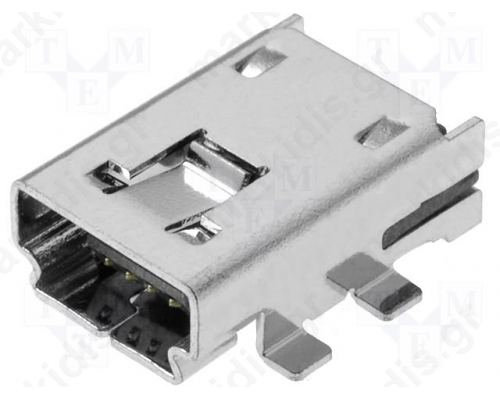 Socket USB A min SMT PIN:4 horizontal