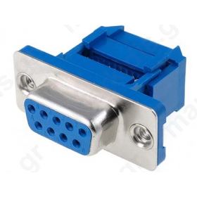 CONNECTOR D-SUB ΘΗΛ 9P FLAT