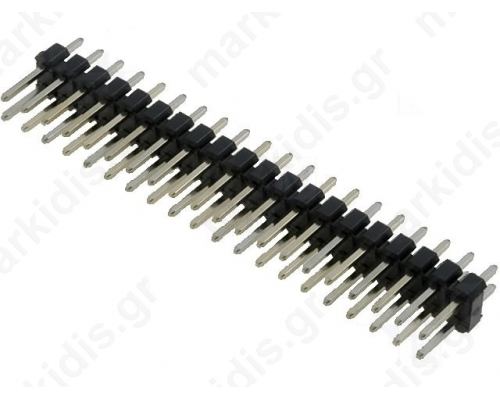 ΑΚΙΔΟΣΕΙΡΑ 2X40 PINS αρσενικά ευθεία 2.54mm