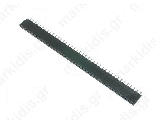 ΑΚΙΔΟΣΕΙΡΑ 1X40 ΘΗΛ.ΙΣΙΟ 3Α, 2.54mm